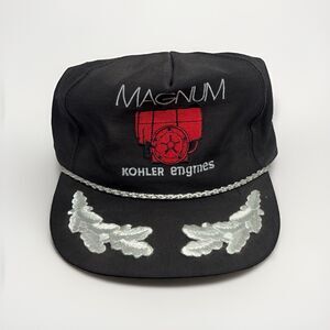 Vintage Kohler Engines Magnum Hat Snapback Scrambled Eggs Rope Brim USA Made⁠